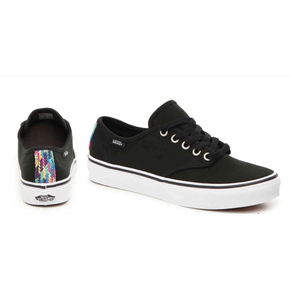 vans camden stripe black